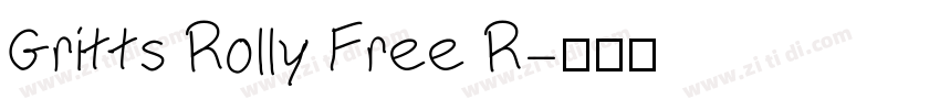 Gritts Rolly Free R字体转换